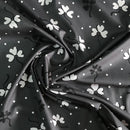 POPELINE DI COTONE FANTASIA - 084 FIORELLINO POIS FONDO GRIGIO