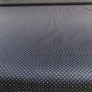 POPELINE DI COTONE FANTASIA - 089 ASTRATTO POIS BIANCO FONDO BLU