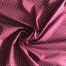 POPELINE DI COTONE FANTASIA - 091 FIORELLINO FONDO BORDEAUX