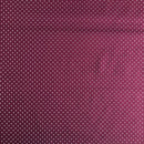 POPELINE DI COTONE FANTASIA - 091 FIORELLINO FONDO BORDEAUX