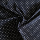 POPELINE DI COTONE FANTASIA - 092 FIORELLINO FONDO BLU