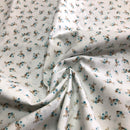 COTONE 100% - 112 FIORELLINI VERDE ACQUA