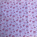 COTONE 100% - 114 ROSELLINE FONDO COLORATO TRE VARIANTI