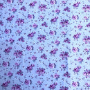 COTONE 100% - 114 ROSELLINE FONDO COLORATO TRE VARIANTI