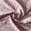 COTONE 100% - 117 ORSETTO STELLINA FONDO ROSA