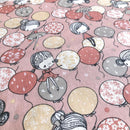 COTONE 100% - 120 BIMBA BALLERINA PALLONCINI FONDO ROSA