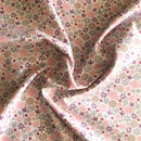 COTONE 100% - 121 FIORELLINI ROSA E LILLA FONDO BIANCO