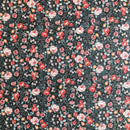 COTONE 100% - 122 FIORE ROSSO FONDO BLU