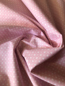 COTONE 100% - 132 CUORICINO POIS ROSA - DUE VARIANTI