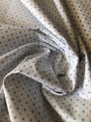 COTONE 100% - 133 CUORICINO POIS CELESTE - DUE VARIANTI