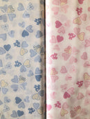 COTONE 100% - 134 CUORICINO FANTASIA - DUE VARIANTI