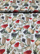 GABARDINE DI COTONE - 152 PACCO REGALO E FOGLIE