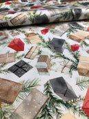 GABARDINE DI COTONE - 152 PACCO REGALO E FOGLIE