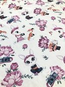 MISTO COTONE - 154 CONIGLIETTA FOTOGRAFA ROSA