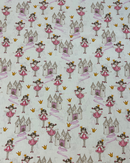 COTONE 100% - 166 PRINCIPESSA BALLERINA FONDO PANNA