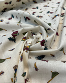 COTONE 100% - 182 ORSETTO IN MONTAGNA FONDO BEIGE CHIARO H110CM