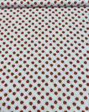 COTONE 100% - 193 COCCINELLA FONDO BIANCO