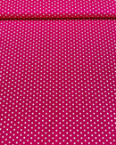 COTONE 100% - 201 STELLINE BIANCHE FONDO FUCSIA