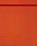 COTONE 100% - 202 STELLINE BIANCHE FONDO ARANCIO