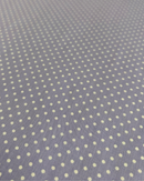 COTONE 100% - 206 FONDO LILLA POIS PICCOLO BIANCO