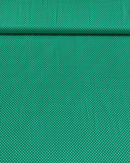 COTONE 100% - 207 FONDO VERDE POIS PICCOLO BIANCO