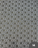 14 PIZZO RASCHEL FIORE NERO E ORO LUREX