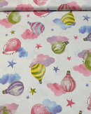 COTONE 100% - 225 MONGOLFIERA NUVOLA ROSA