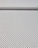 COTONE 100% - 231 CUORE ROSSO FONDO BIANCO