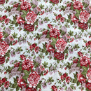 COTONE ARREDAMENTO - 244 FIORI ROSSI/ROSA