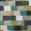 COTONE ARREDAMENTO - FANTASIA ASTRATTA VERDE ACQUA 253