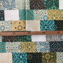 COTONE ARREDAMENTO - FANTASIA ASTRATTA VERDE ACQUA 253