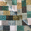 COTONE ARREDAMENTO - FANTASIA ASTRATTA VERDE ACQUA 253