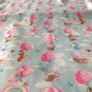 MISTO COTONE - 103 UNICORNO VOLPE FONDO CELESTE