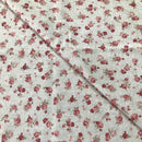 COTONE ARREDAMENTO - 293 ROSELLINE BORDEAUX FONDO NATURALE