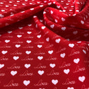 MON-081 SCRITTA LOVE FONDO ROSSO