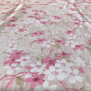 COTONE ARREDAMENTO - 296 FIORI FONDO MELANGE DUE VARIANTI