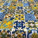 COTONE ARREDAMENTO - MATTONELLE BLU 298