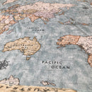 COTONE ARREDAMENTO - 313 MAPPAMONDO CELESTE TENUE