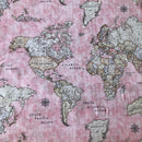 COTONE ARREDAMENTO - 310 MAPPAMONDO ROSA