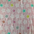 COTONE ARREDAMENTO - 314 STELLINE POIS FONDO ROSA