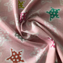 COTONE ARREDAMENTO - 314 STELLINE POIS FONDO ROSA