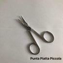 FORBICINE ACCIAIO PUNTA PIATTA - TRE MISURE