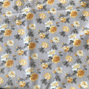 COTONE ARREDAMENTO - 358 ROSE GIALLE FONDO BEIGE