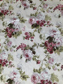 COTONE ARREDAMENTO - 945 ROSA MEDIA FONDO PANNA