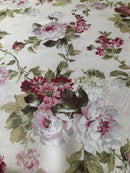 COTONE ARREDAMENTO - 945 ROSA MEDIA FONDO PANNA