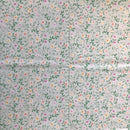 COTONE ARREDAMENTO - 321 FIORELLINI COLORATI FONDO VERDE CHIARO