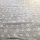 COTONE ARREDAMENTO - 326 ANCORA E TIMONE FONDO BEIGE