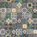 COTONE ARREDAMENTO - 334 MATTONELLE GRIGIO E VERDE