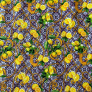 COTONE ARREDAMENTO - 336 LIMONI FONDO VIETRI ROSA SCURO