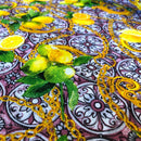 COTONE ARREDAMENTO - 336 LIMONI FONDO VIETRI ROSA SCURO